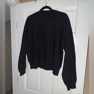 Lululemon All Around 3D Knit Crewneck Sweater Black Like new 10
